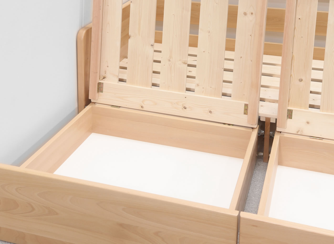 Detail úložného priestoru postele Flexo