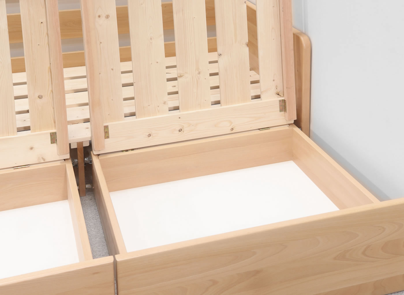 Detail úložného priestoru postele Flexo