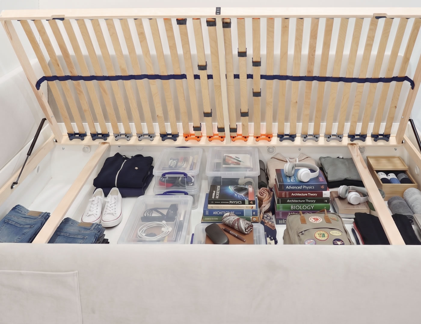 Praktický úložný priestor postele Nexus