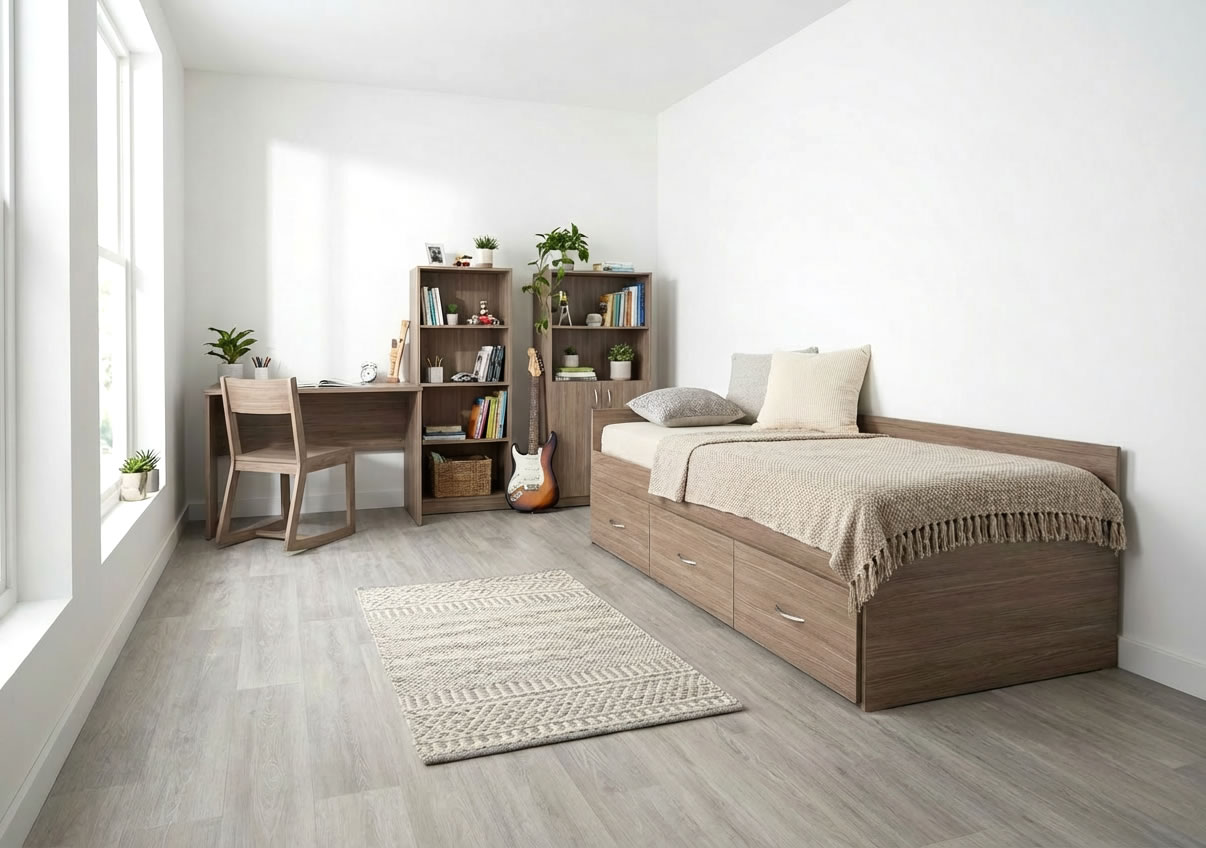 Detail materiálu postele GAMA