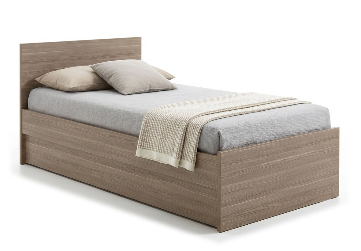 Detail materiálu postele HUGO s úložným priestorom