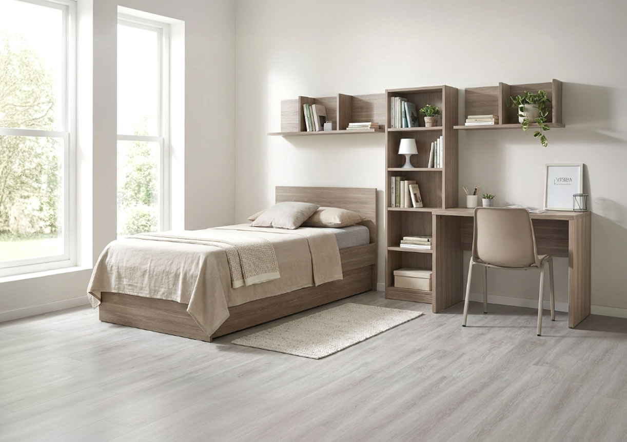 Detail postele HUGO s úložným priestorom