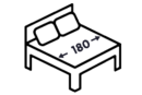 Ložná šírka 180cm