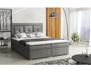 Americká posteľ boxspring CS34011, s matracom a úložným priestorom, svetlo šedá, 140x200cm Americká posteľ boxspring CS34011, s matracom a úložným priestorom, svetlo šedá, 140x200cm
