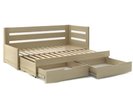 Rozkladacia posteľ s úložným priestorom FLEXI A, pravá, lamino Rozkladacia posteľ s úložným priestorom FLEXI A, pravá, lamino
