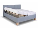 Čalúnená posteľ Satray, s roštom a úložným priestorom Čalúnená posteľ Satray, s roštom a úložným priestorom