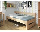 Posteľ jednolôžko z masívu Ela bez čiel
