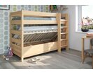 Poschodová posteľ s úložným priestorom JUNIOR 1, masív buk