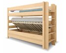 Poschodová posteľ s úložným priestorom JUNIOR 12, pravá, masiv buk