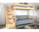 Poschodová posteľ JUNIOR 17, masív buk