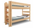 Poschodová posteľ JUNIOR 3, ĽAVÁ, masív buk