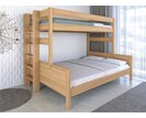 Poschodová posteľ JUNIOR,180x200, ĽAVÁ , masív buk