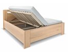 Posteľ z masívu s úložným priestorom Linda, masív buk