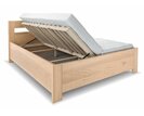 Posteľ z masívu s úložným priestorom Romana, masív buk
