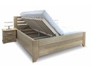 Posteľ z masívu s úložným priestorom Vanda, masív dub