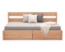 Rozkladacia posteľ s úložným priestorom FLEXO - bez čiel, masív buk