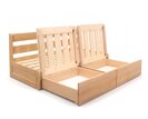 Rozkladacia posteľ s úložným priestorom FLEXO - bez čiel, masív buk