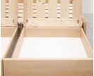 Rozkladacia posteľ s úložným priestorom FLEXO - bez čiel, masív buk