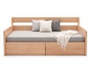 Rozkladacia posteľ s úložným priestorom FLEXO - Pravá, masív buk