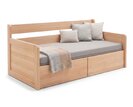 Rozkladacia posteľ s úložným priestorom FLEXO - Pravá, masív buk