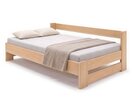 Zvýšená posteľ jednolôžko MIVA s bočným čelom 140x200, masív buk