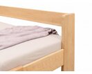 Zvýšená posteľ jednolôžko MIVA s bočným čelom 140x200, masív buk