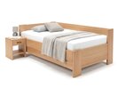Rohová buková posteľ s roštom MIVA ľavá, 120x200 Rohová buková posteľ s roštom MIVA ľavá, 120x200
