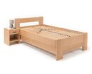 Zvýšená buková posteľ s roštom MIVA pravá, 90x200 Zvýšená buková posteľ s roštom MIVA pravá, 90x200