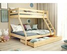 Poschodová posteľ trojlôžko FELIX, masív borovica