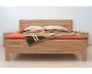 Zvýšená posteľ z masívu Karlo-oblé, masív buk cink