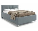 Čalúnená posteľ s úložným priestorom Crissy, 120x200, svetlo šedá