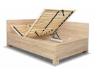 Rohová vyvýšená posteľ Relita, s úložným priestorom, 120x200cm
