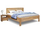 Vyvýšená posteľ dvojlôžko z masivu Klementin, masiv buk