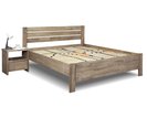 Vyvýšená posteľ dvojlôžko z masivu Mistral, masiv buk