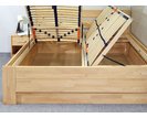 Posteľ s úložným priestorom Trinity, masiv buk