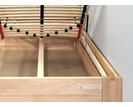 Posteľ s úložným priestorom Trinity, masiv buk, 140x200