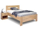Zvýšená posteľ z masívu Trinity, masív buk, 120x200