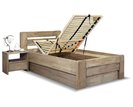Posteľ s úložným priestorom Primátor, 120x200, masiv buk