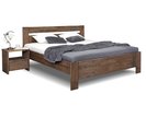 Zvýšená posteľ dvojlôžko z masívu Trinity, masív dub