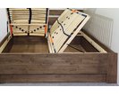 Posteľ s úložným priestorom Trinity, masív dub