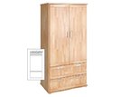 Šatníková dvojdverová skriňa Alfa-175, buk cink Šatníková dvojdverová skriňa Alfa-175, buk cink