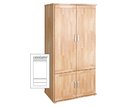Šatníková skriňa Alfa-172, buk cink Šatníková skriňa Alfa-172, buk cink