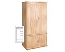 Šatníková skriňa Alfa-173, buk cink