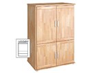 Šatníková skriňa Beta-178, buk cink