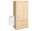 Šatníková skriňa dvojdverová Alfa-174, smrek Šatníková skriňa dvojdverová Alfa-174, smrek