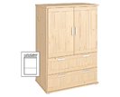 Šatníková skriňa dvojdverová Beta-181, smrek