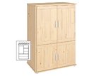 Šatní skriňa Beta-179, smrek