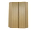 Rohová šatníková skriňa dvojdverová IA11550, buk Rohová šatníková skriňa dvojdverová IA11550, buk