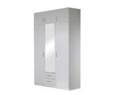 Šatníková skriňa trojdverová IA21530, biela Šatníková skriňa trojdverová IA21530, biela