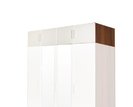 Nadstavec šatníkovej skrine IA61545, orech/biela Nadstavec šatníkovej skrine IA61545, orech/biela